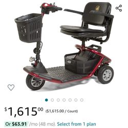 Golden Technologies GL111D Lite-Rider 3-Wheel Travel Scooter

