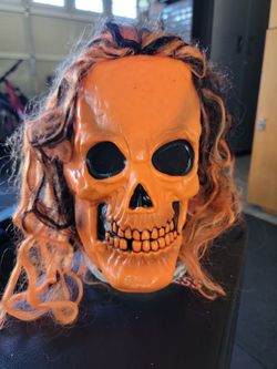 Halloween Mask with Attached Wig