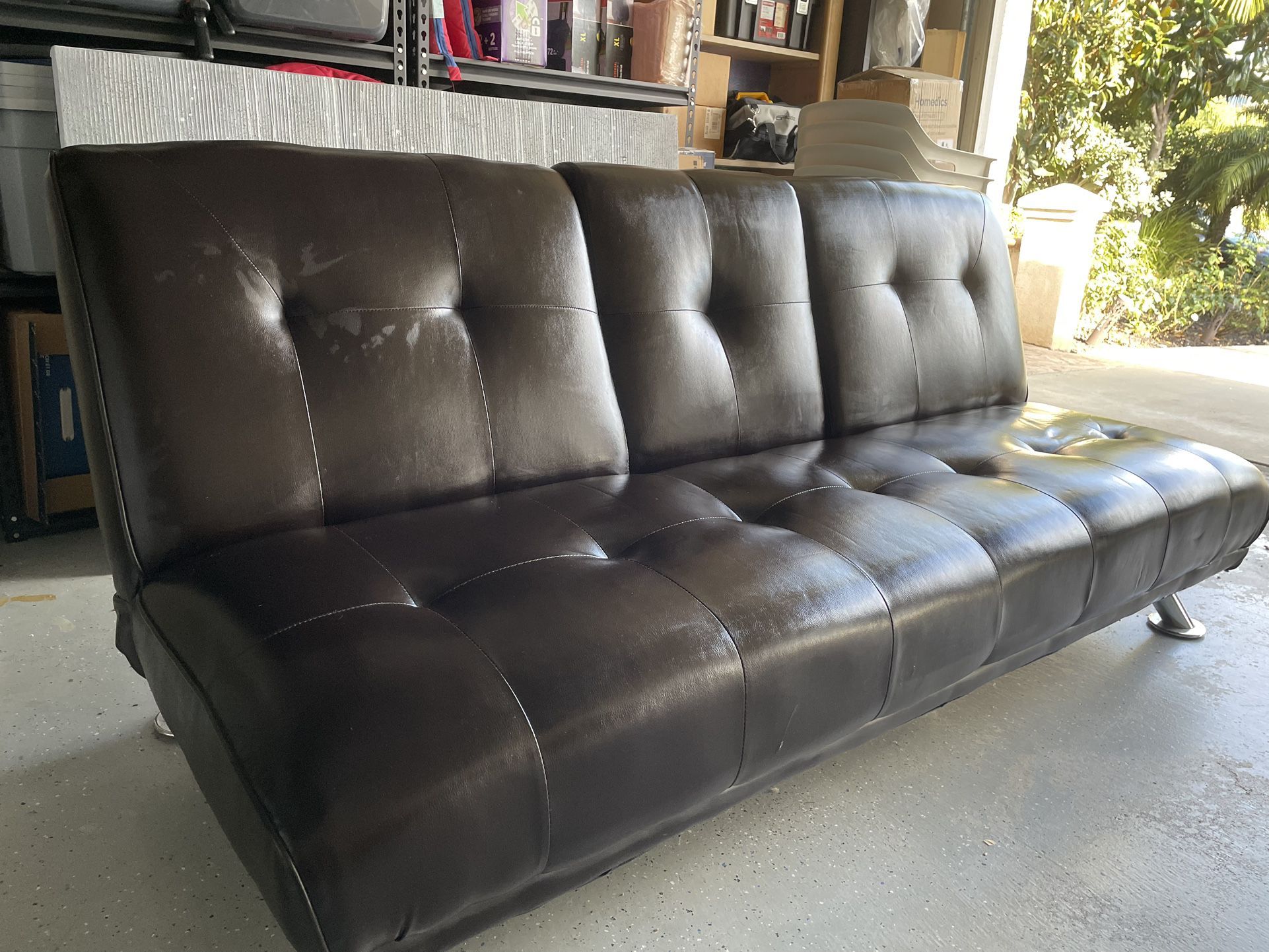Like New Leather Couch For Sale