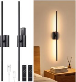 Battery Operated Wall Sconce Set of 2
