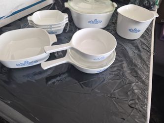 Corning Ware Blue Cornflower Cookware Set