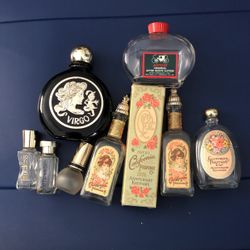 Avon California  Perfume  1976 Anniversary Keepsake Bottles And More  Lot Of 8