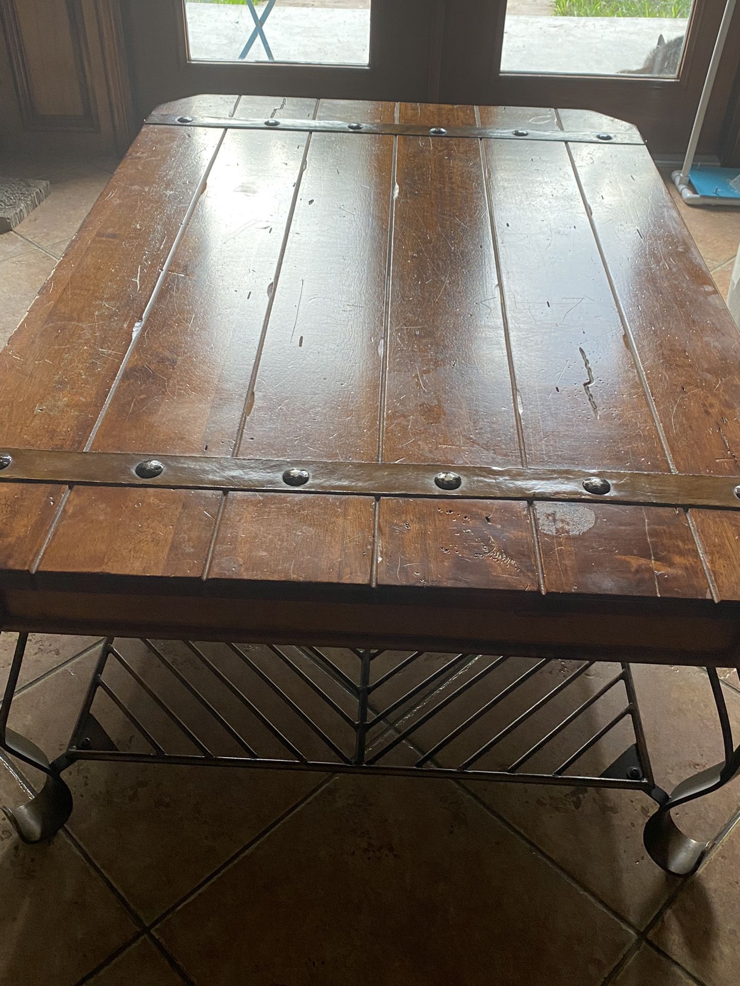 Wood Coffee Table Set