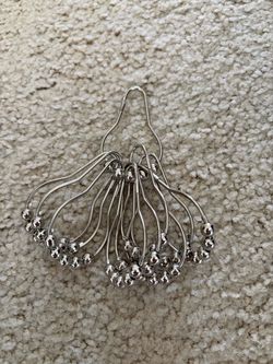 12PCS Stainless Steel Roller Shower Curtain Rings / Hooks - Rust Resistant