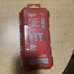 Milwaukee 4pc Carbide Hole Cutter Kit 