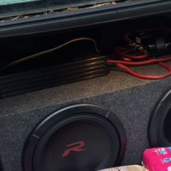 Alpine R2-W12D4 Dual 12” Subwoofers + Amp Complete Setup – Must Go!