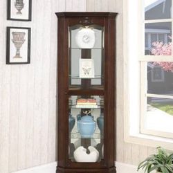 Traditional Corner Curio Cabinet! Lowest Prices Ever!