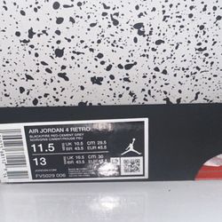2025 Bred Air Jordan 4 