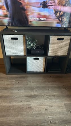 13” 6 Cube Organizer Black Oak - Brightroom