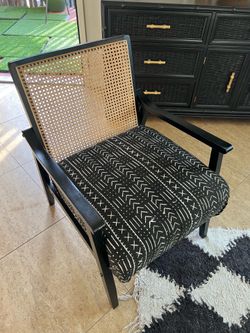Reupholstered Modern Boho Armchair