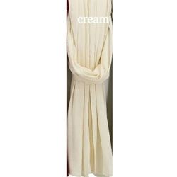 Womens Cream Color Premium Jersey Hijab
