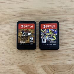 Nintendo Switch game BUNDLE - Legend Of Zelda Breath Of The Wild plus Splatoon 3