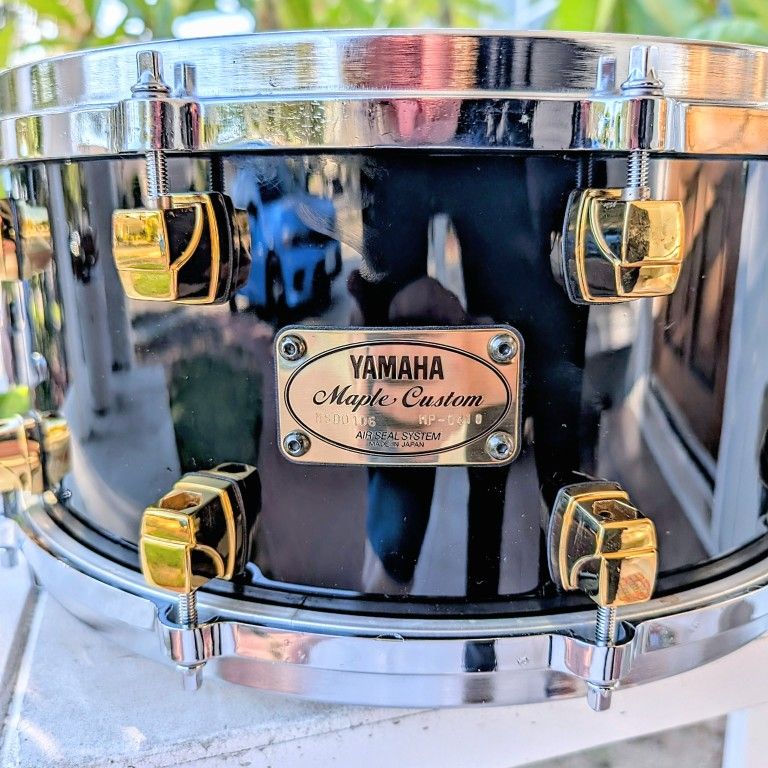 Yamaha Maple Custom Snare 14x6.5 MSD-0106 1990s Black