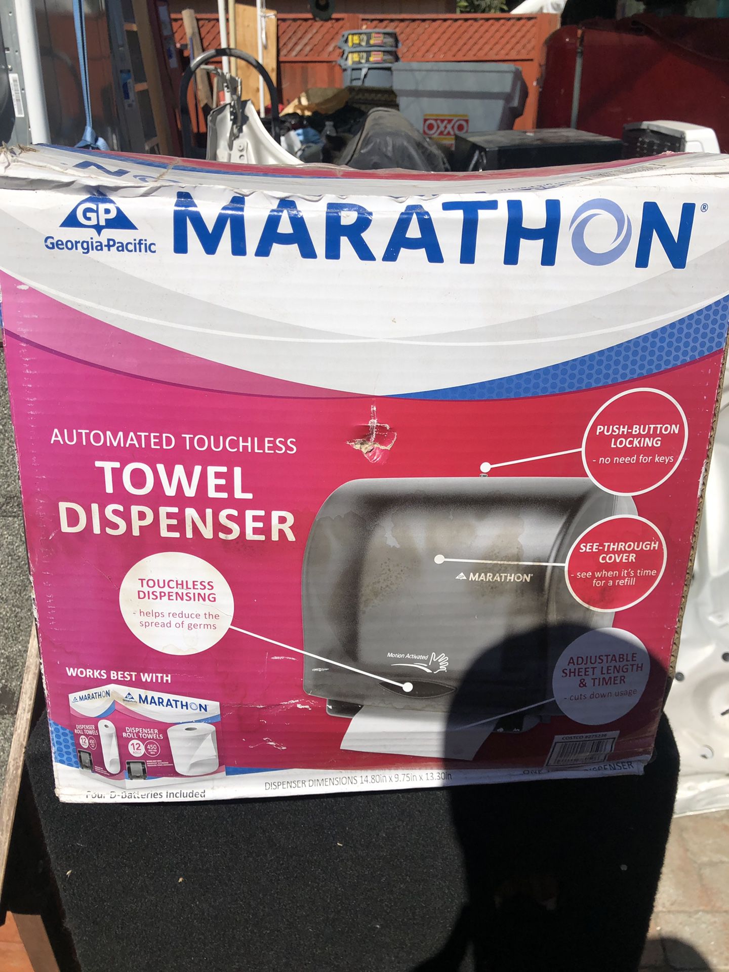 Marathon towel dispenser touchless