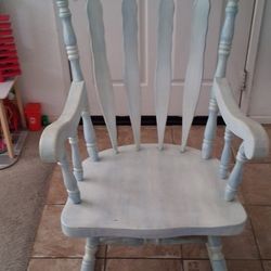 Antique vintage etched beautiful rocking chair
