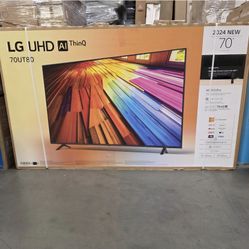LG 70” UT8000 4K HDR Smart TV + 1 Year Warranty