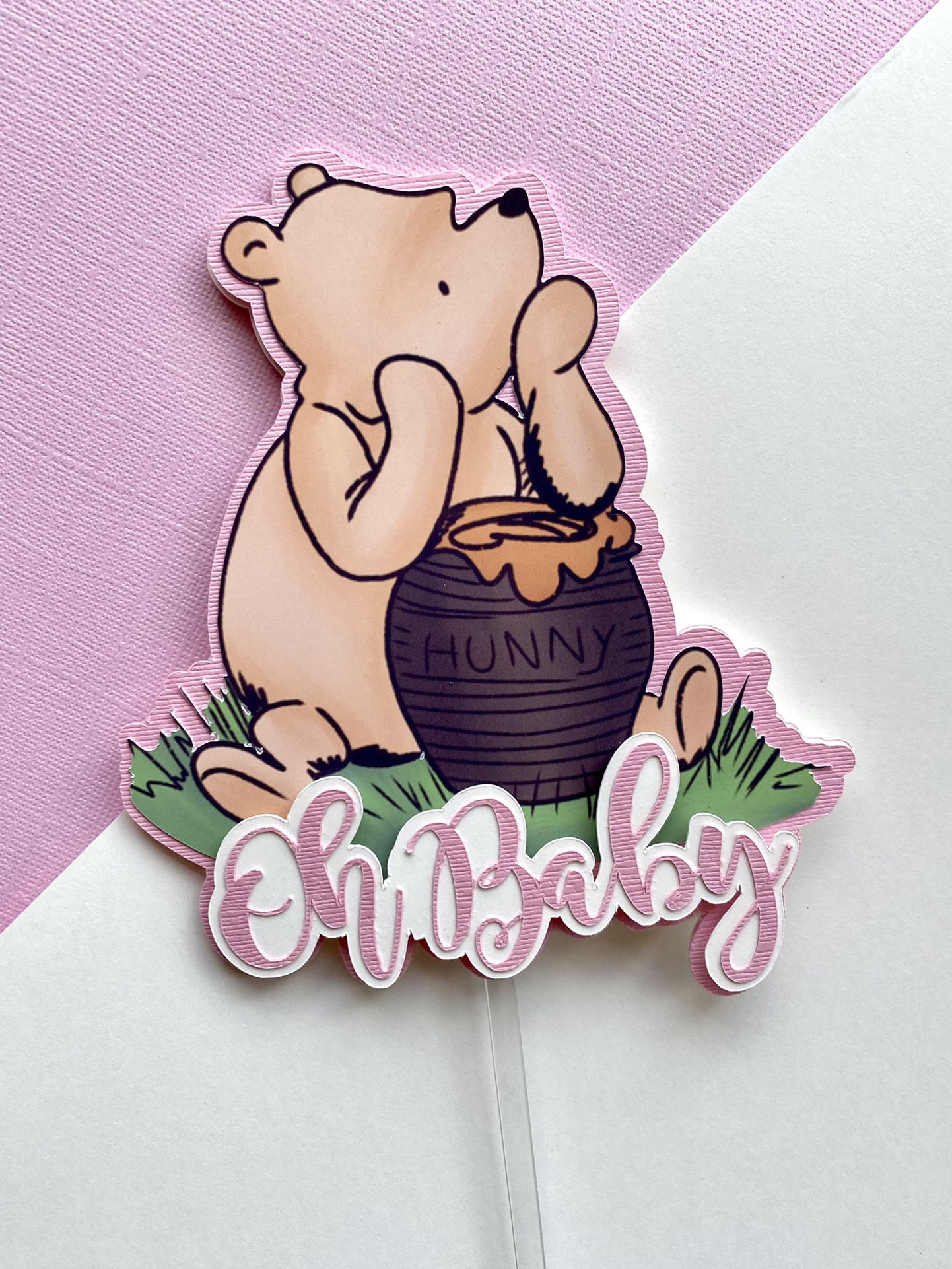 Oh Baby Vintage Winnie The Pooh Cake Topper / Classic Winnie The Pooh Cake Topper