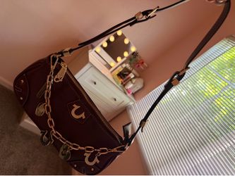 True Religion Burgundy purse