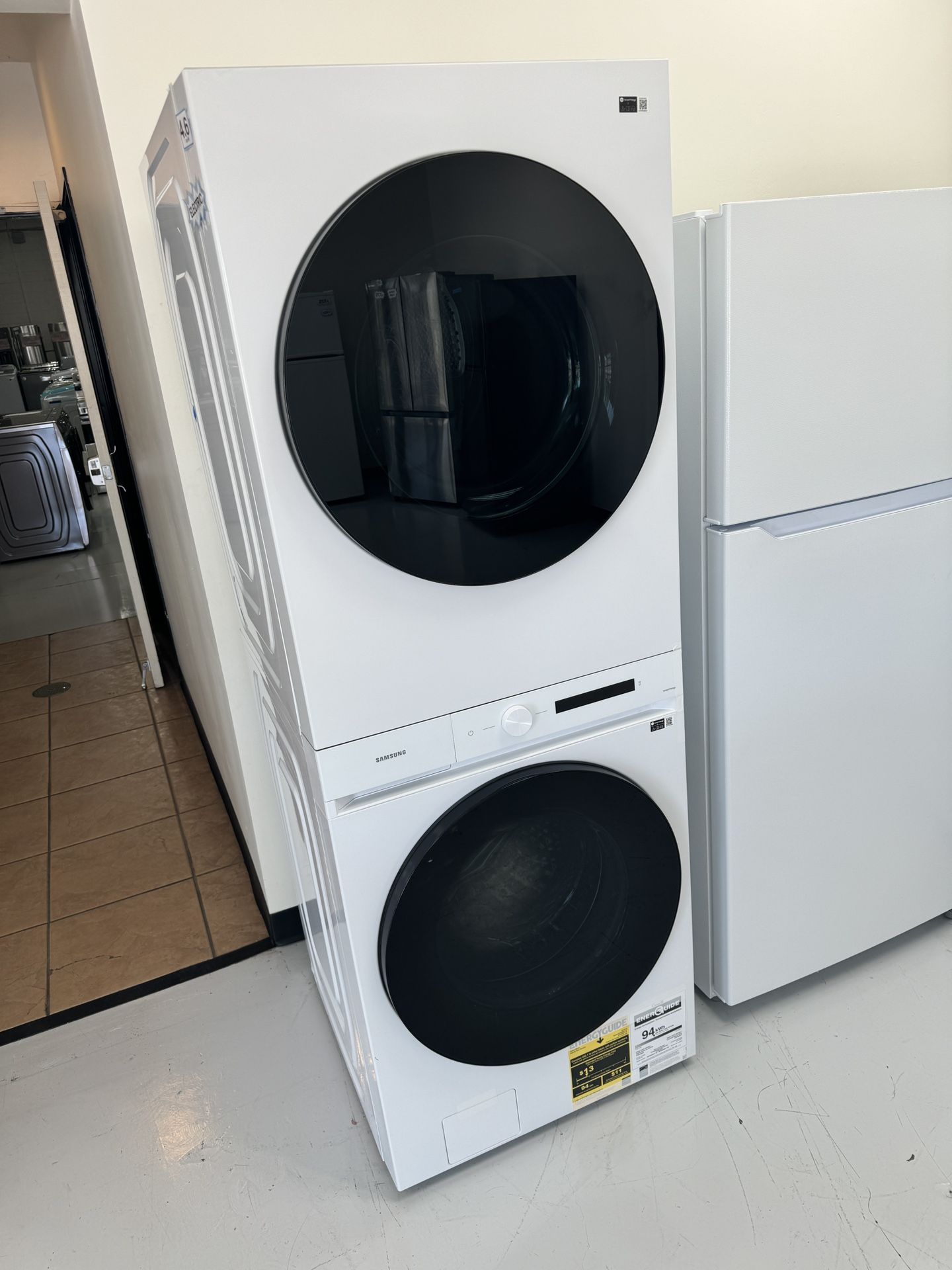 New Washer Dryer Stack Tower 1 Year Warranty