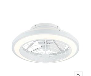 20” Ikon DC Ceiling Fan with Light & Remote – Flush Mount, Reversible Motor