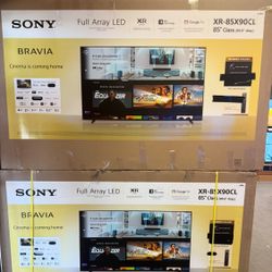 85 Tv $55 Down On Finacing Free Delivery 6 Month Warranty.  85 Sony X90L Smart 4k Hdtv 