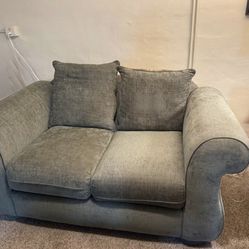 Free!  2 Matching Loveseats Green