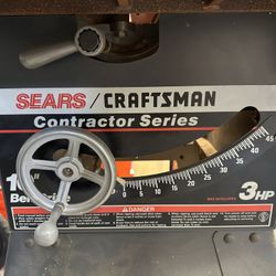 Craftsman Table Saw 3hp