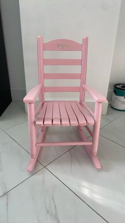Pink rocking chair