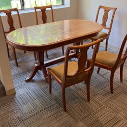 All Wood Dining Table With Chairs