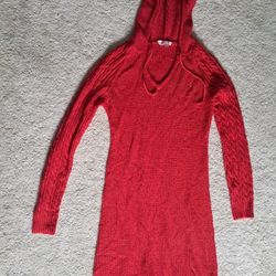 Red Medium Sweater Dress 