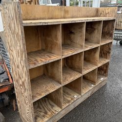 Plywood Pigeon Hole Unit
