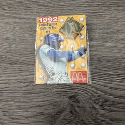 1992 Ken Griffey Jr Pin #1 Mc Donald’s 