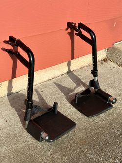 Transport chair foot rests