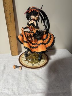 Kurumi Figurine On Clock Base