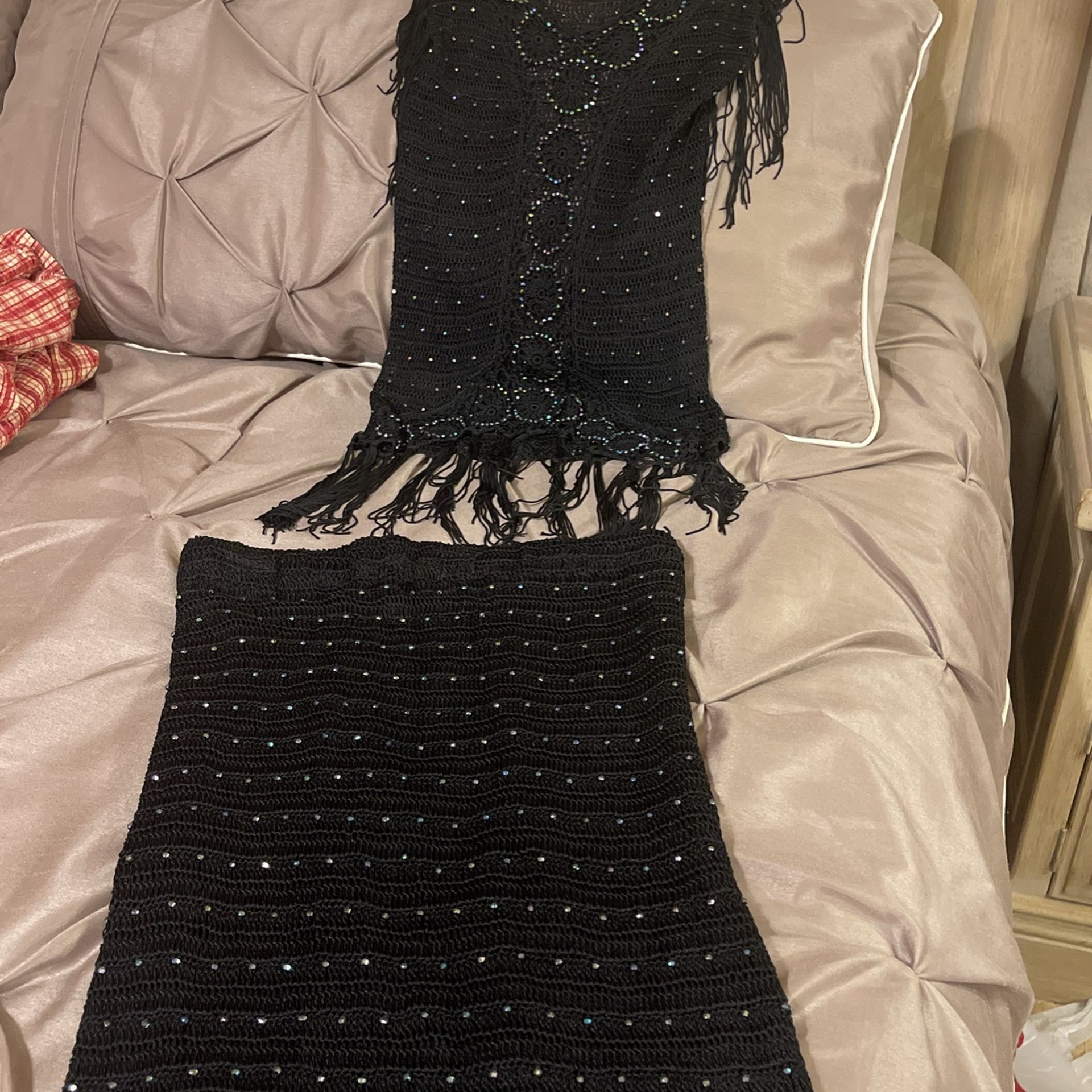 Knitted & Sequin Dress