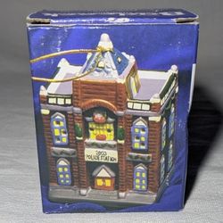 2003 Badcock Collectible Police Station Bell Ornament  Handcrafted Porcelain NEW