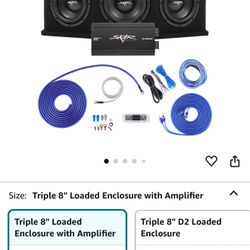 Skar Audio Triple 8” Sub And Amp 
