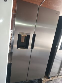 Midea refrigerator side by side stainless steel ♦️The ice machine is not working.📌📌