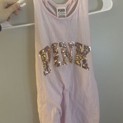 3 Pink tank tops , and PINK hoodie 