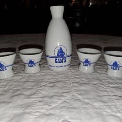 Vintage Ceramic Sake Set From Japan