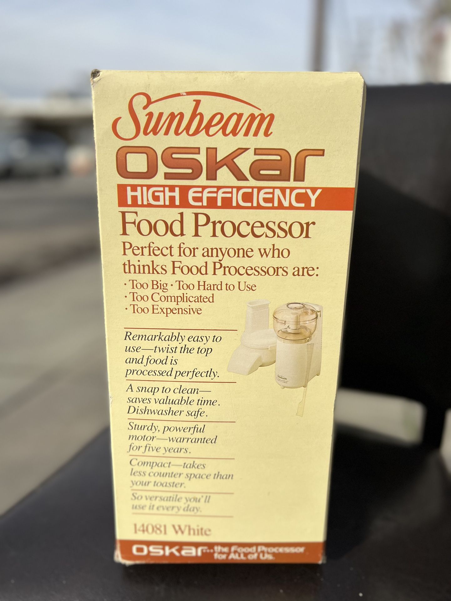 Sunbeam OSKAR Food Processor Model 14081 - Good Working Condition