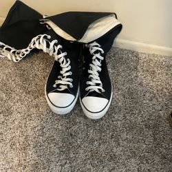Converse XXHI Black & White Kneehi. Mens Size 11
