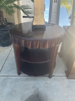 Wood End Table