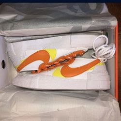 Nike x Sacai Blazer Low Magma Orange - Size 9