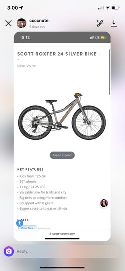 Scott Roxter 24 Silver Bike 