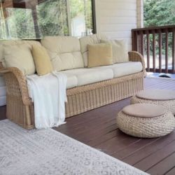 Henry Link Braided Wicker Sofa / Retail: $4,800 / Delivery Available