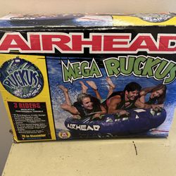 New Never Opened Airhead 3 Person Boat Tube Sealed in box $60