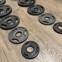 BRAND NEW Full Set Of Cast Iron Weight Plates  from 5s to 45s [Total: 245 lbs] 
