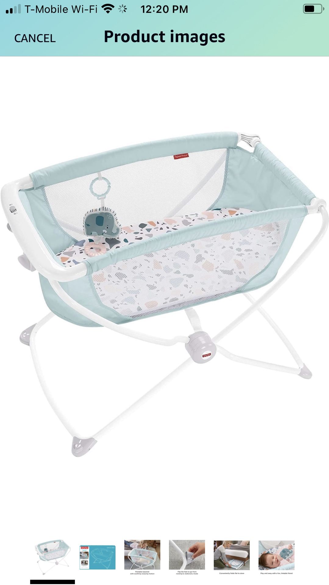 Fisher-price Baby Crib Rock With Me Baby Bassinet 