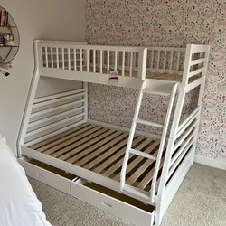 Twin Over Full Bunk Bed With Storage at an unbeatable price!